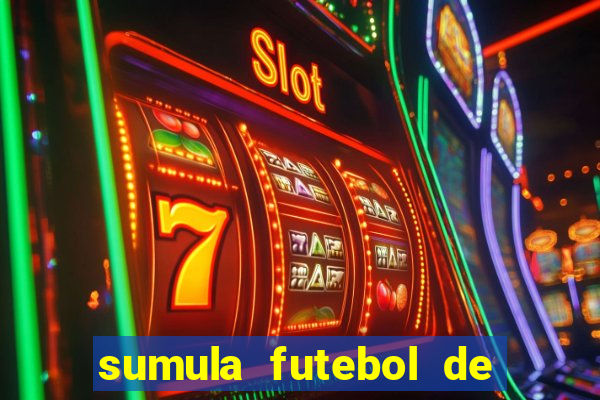 sumula futebol de campo word